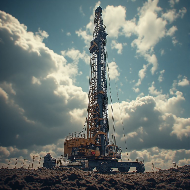 Pile rig machine for foundation work